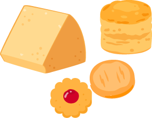 ショートニングを使った菓子類