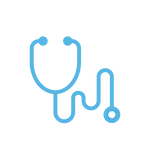 内科診療を表す聴診器のアイコン